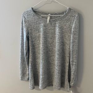 Oversized heather grey top